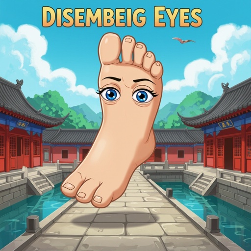 Un pie co ojos den chino