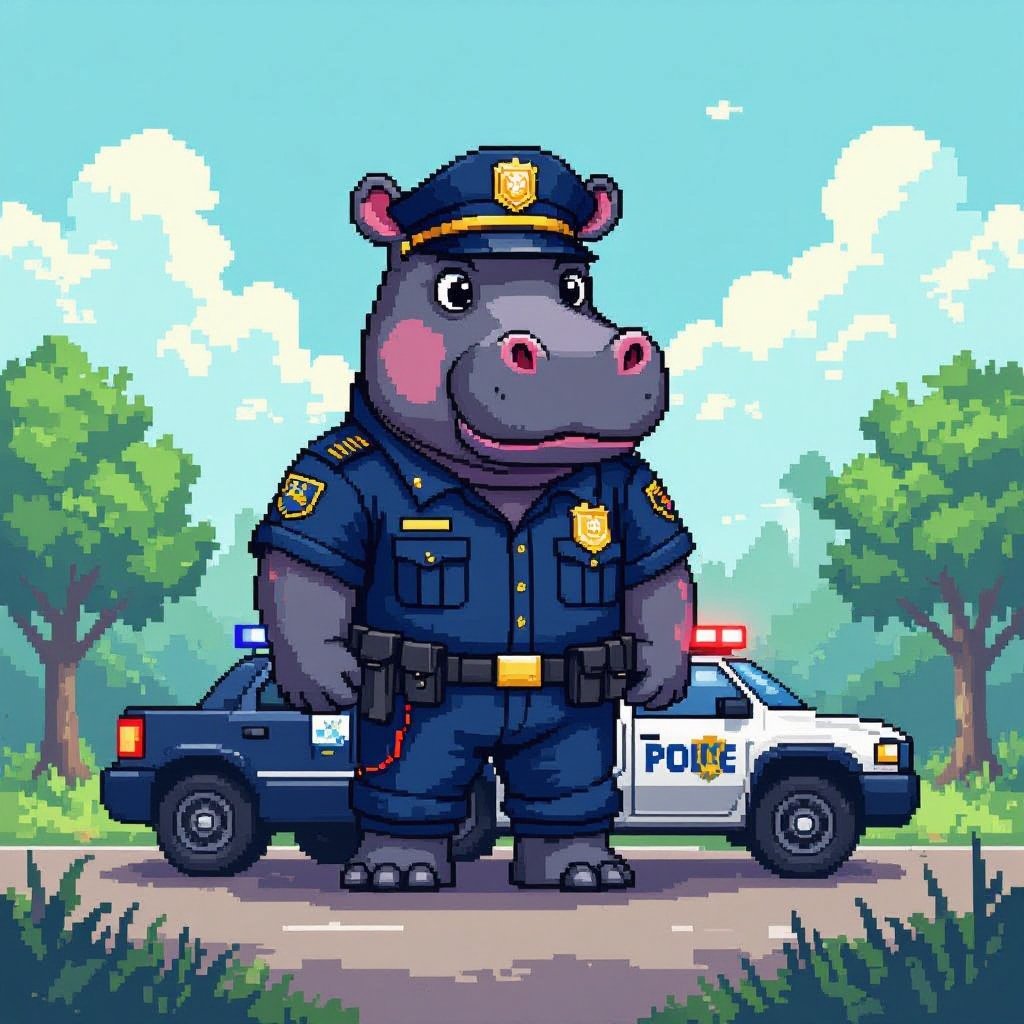 TUNG SAHUR hippo police