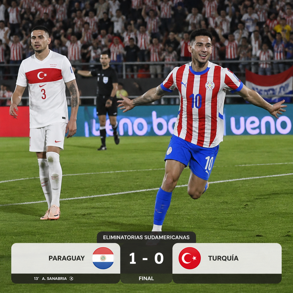 Turkey yay versus Paraguay group D 1-0 Paraguay winning