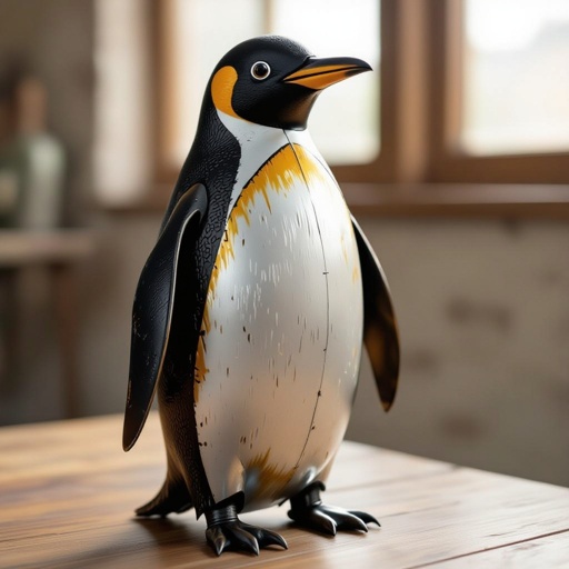 Un pinguino fatto di ferro 