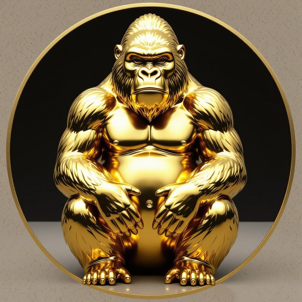 Gold gorilla