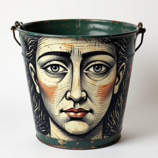 Bucket met face
