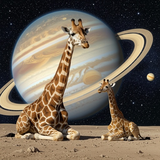 Giraffe saturno saturnita