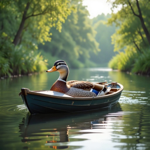 Um pato barco