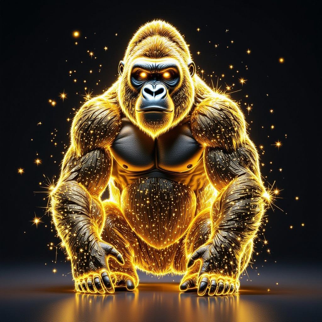 Gold gorilla