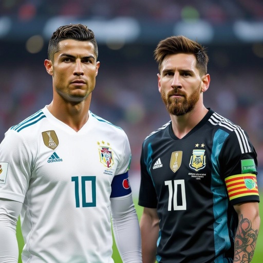 Make Ronaldo vs messi make Ronaldo wear Portugal jersey and make messi wear Argentina jersey