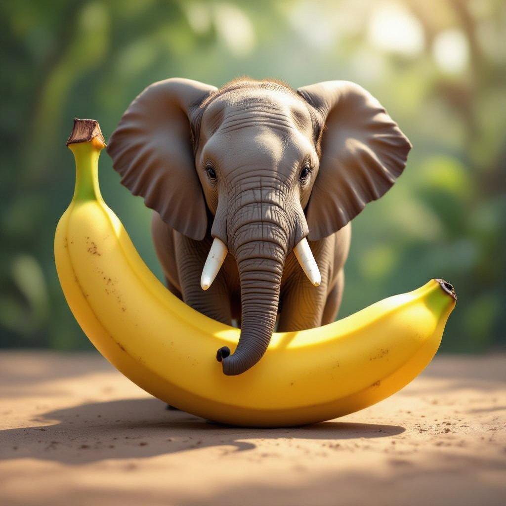 Its a banana elephant