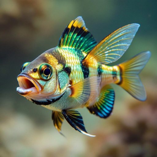 A fish and a bee combined together in Italian brainrot style