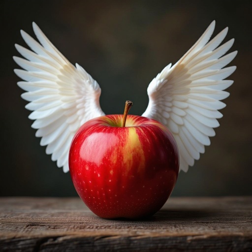 Apple With wings
