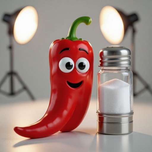 🧂🌶️ com olhos