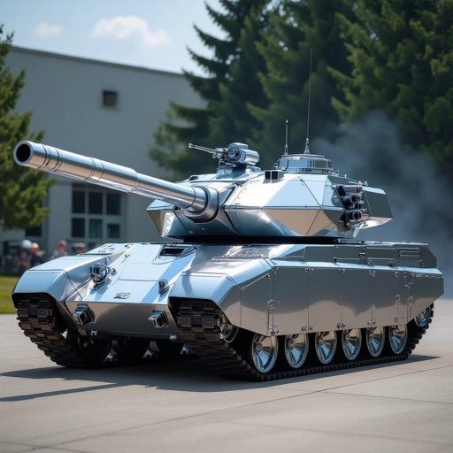 Un carro armato laser