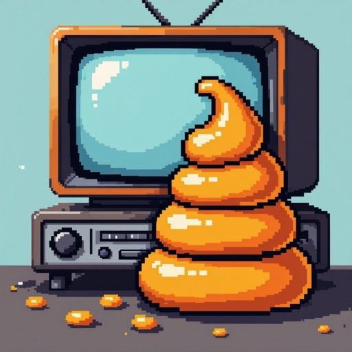 Orange poop TV