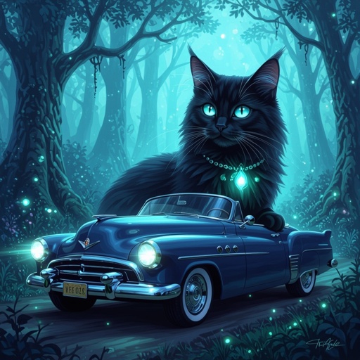 Katze Auto 
