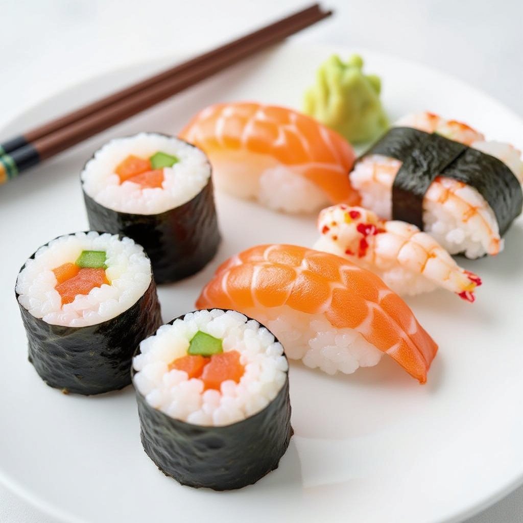 Feet sushi chickenpox 