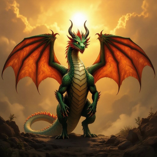 Un drago con le pistole con 1000 pistole