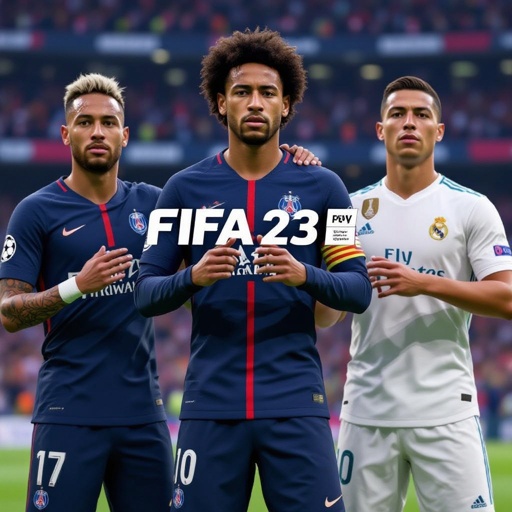 Neymar jr. c Ronaldo leo messi paul pogba luis suaréz playing fifa 23