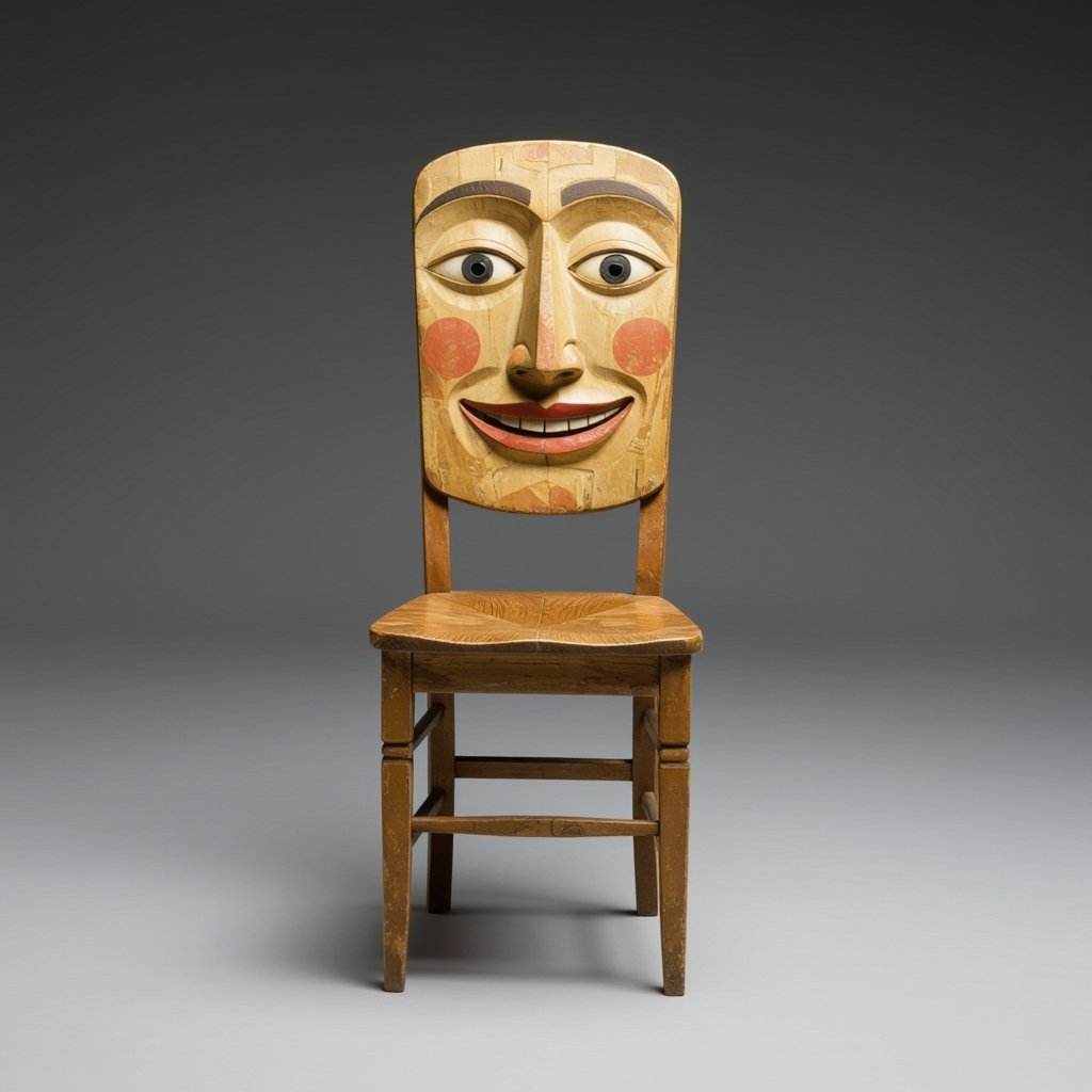 Chair with a face