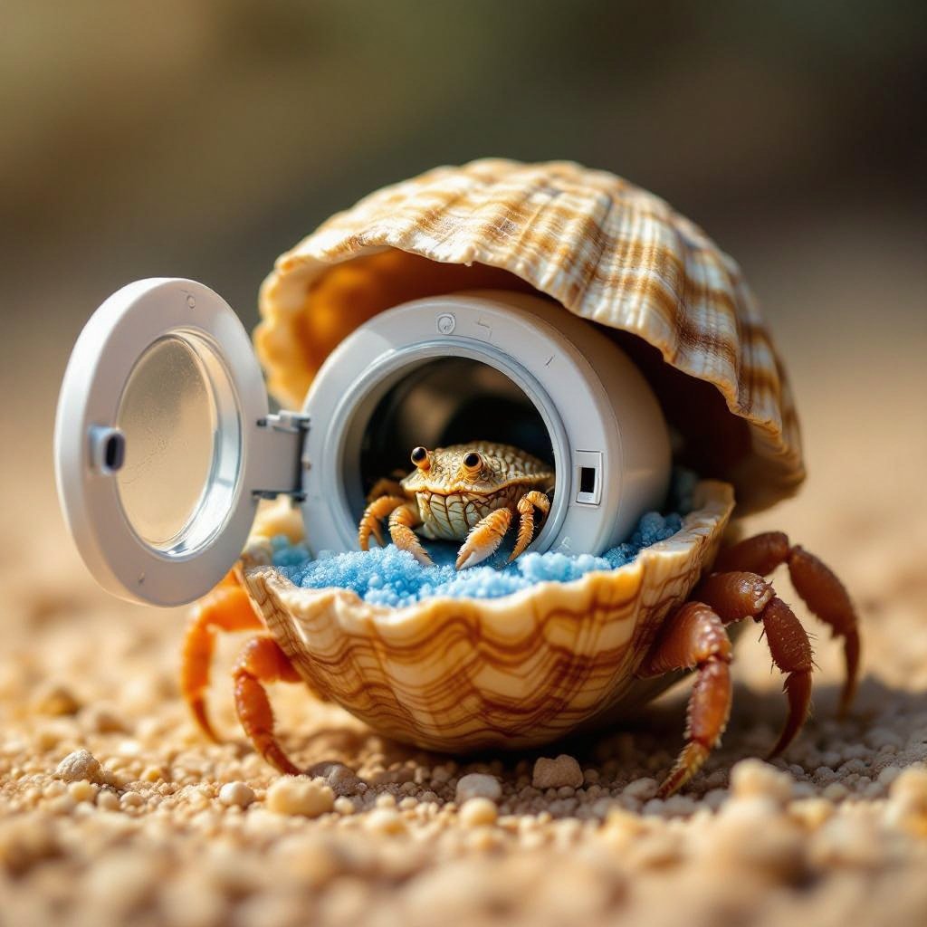 Hermit crab washing machine