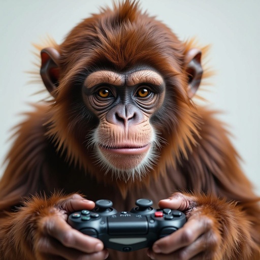 A controller mixed with a monkey