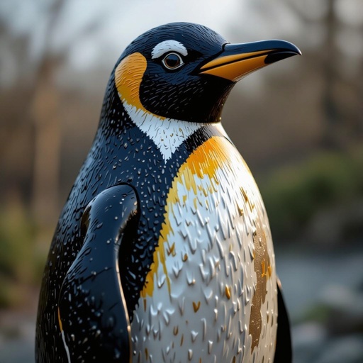 Un pinguino fatto di ferro 