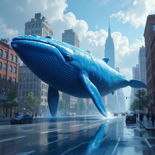 Whale walking ti the city