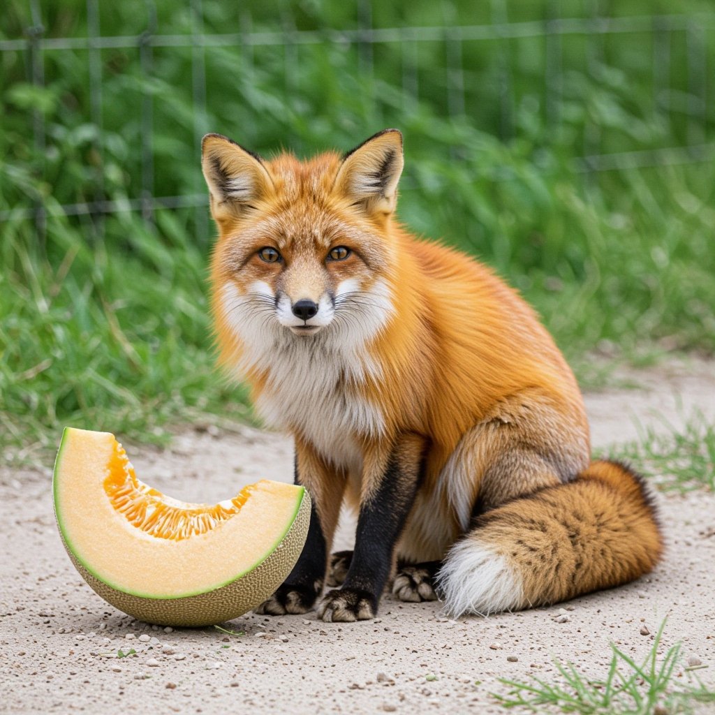 Fox with cantaloupe body