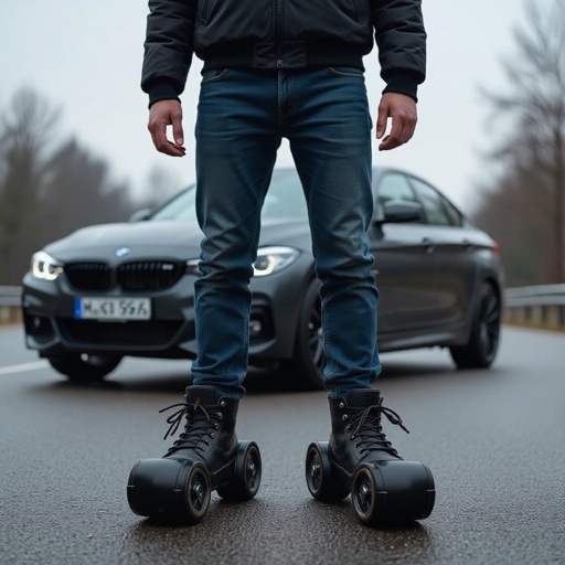 Una persona con cuerpo de coche y de moto