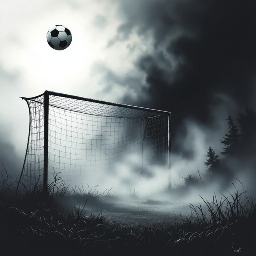Georgia and Washington with a soccer goal and ball