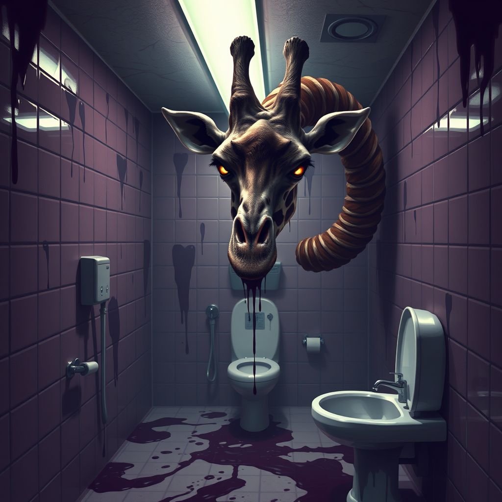 Giraffe toilette