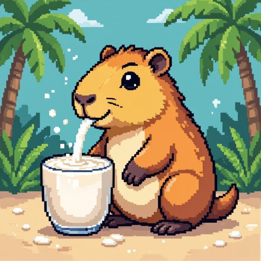 Make a capybara coconut milk and add a little bit of water to it to help 