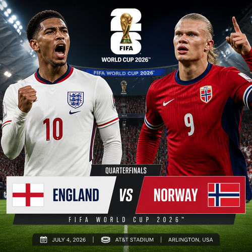 England versus Norway in quarterfinals World Cup 2026