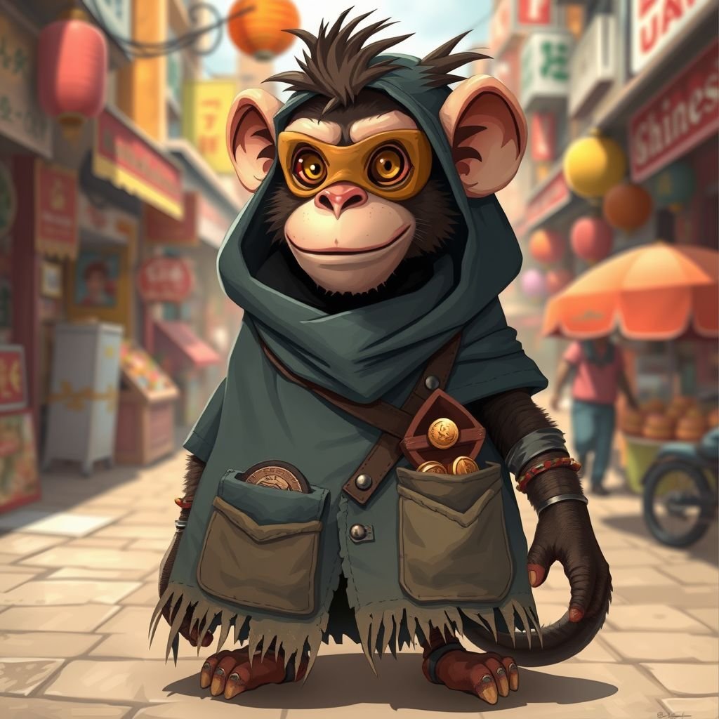 Una scimmia bandita