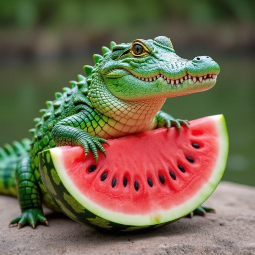 Crocodile watermelon body