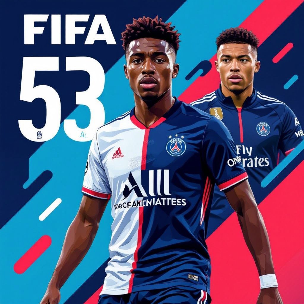 La portada del FIFA 53 con Lamine Yamal en el PSG y Mbappé entrenando al Real Madrid