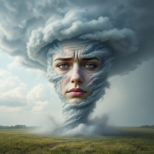 Create a tornado with a face