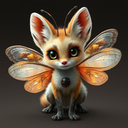 Fennec fox combine with insects 