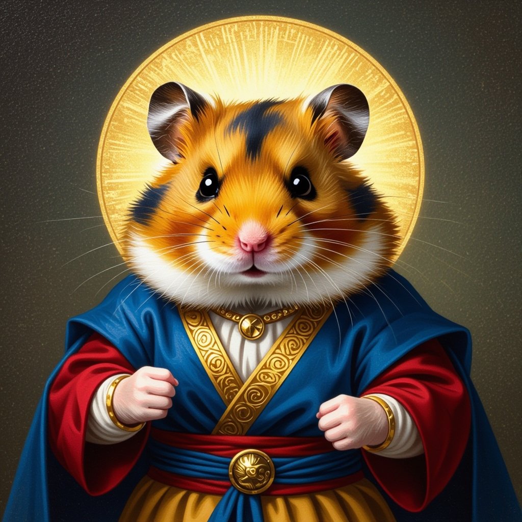 Creami un criceto vestito da goku
