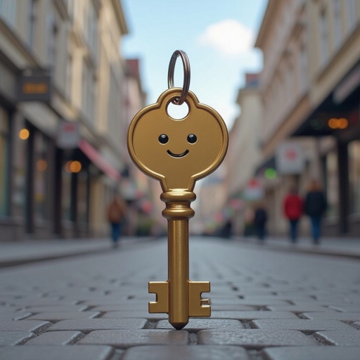 A key that walks in town