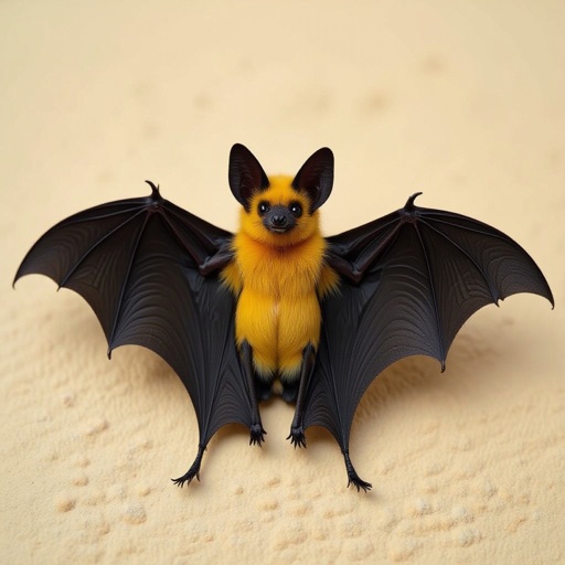 Yellow bat with yellow wings