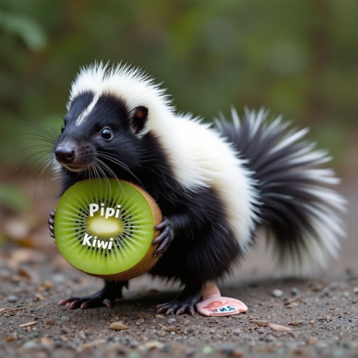 Skunk kiwi fruit body 2 human leg call Pipi kiwi