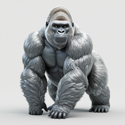 Silver gorilla 