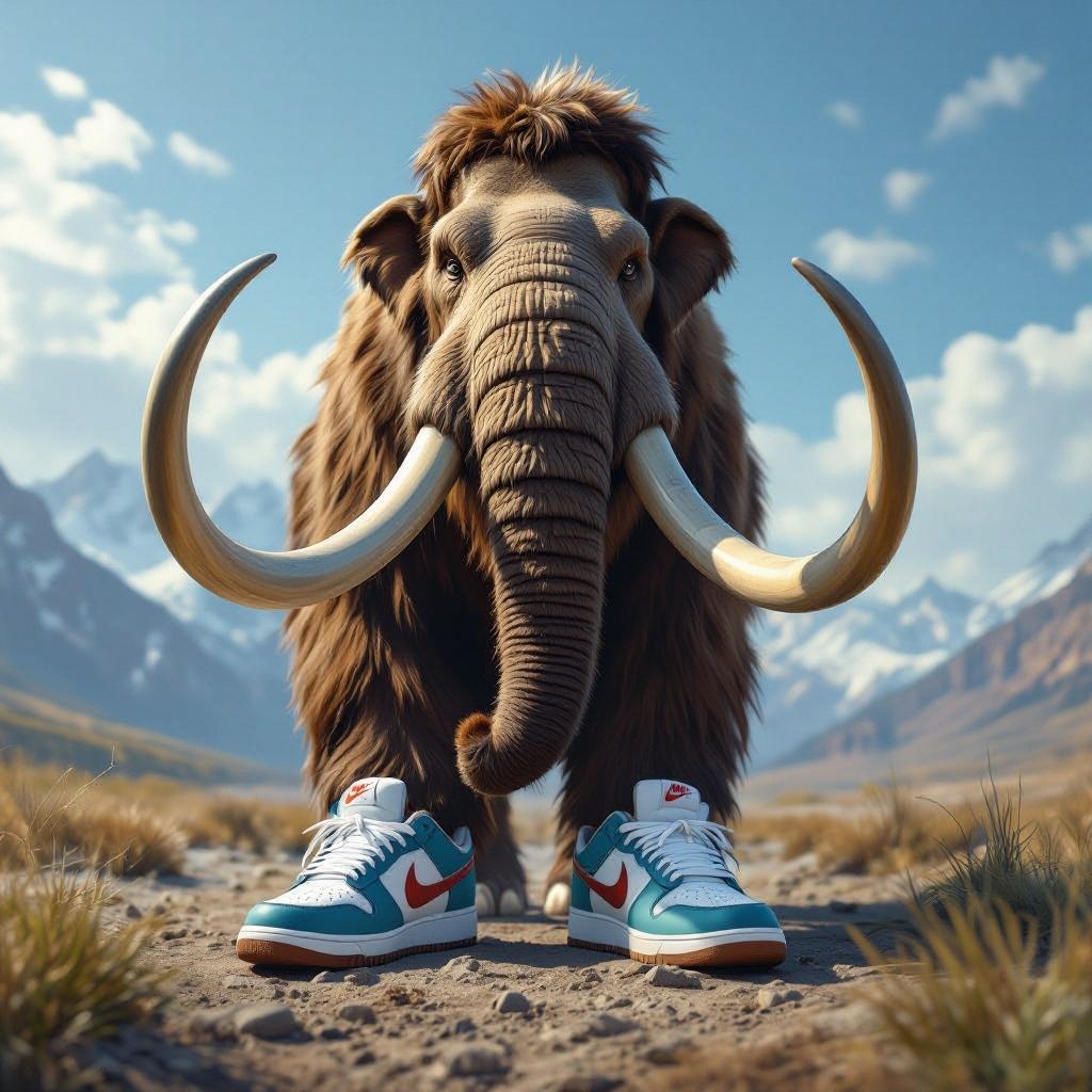 Mammoth have Nikes shoes