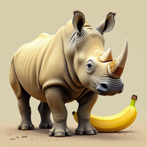 Rinoceronte a forma di banana