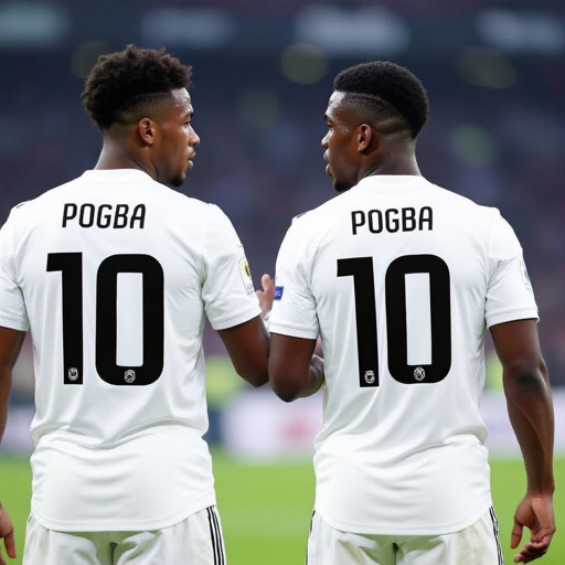 Make paul pogba from Juventus and make pogba wear number 10