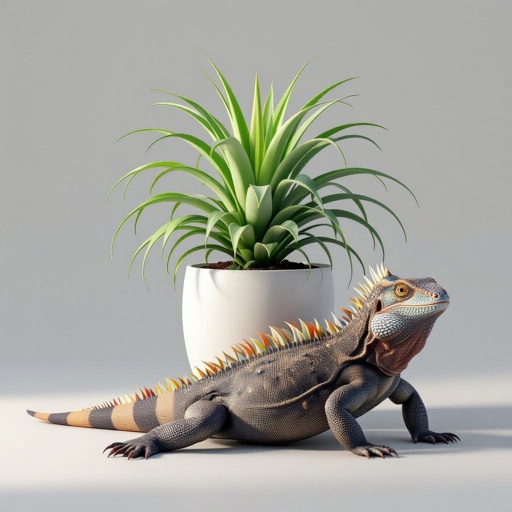 Air plant and komodo