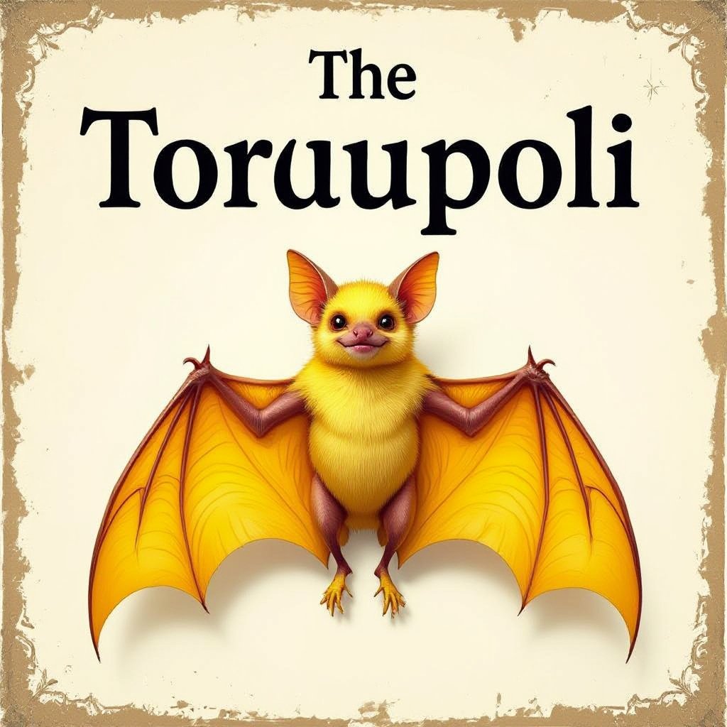 Yellow bat with yellow wingsbut the bat has legs