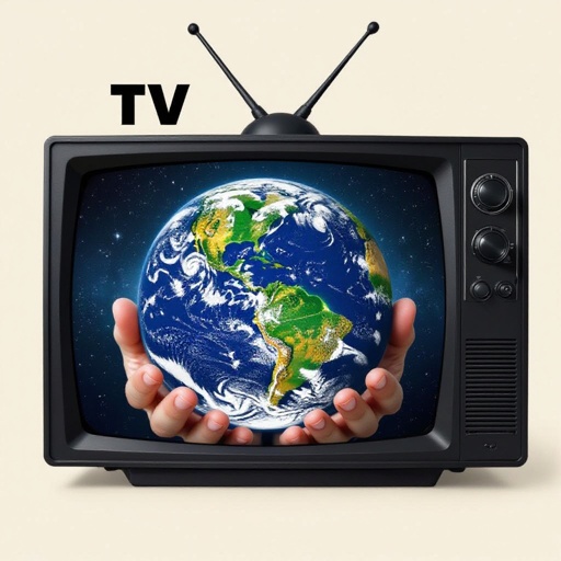 Tv 2 human with earth in space