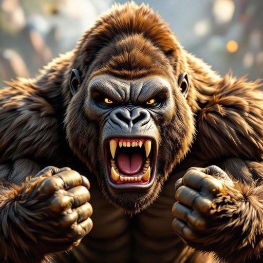 King gold gorilla anger 