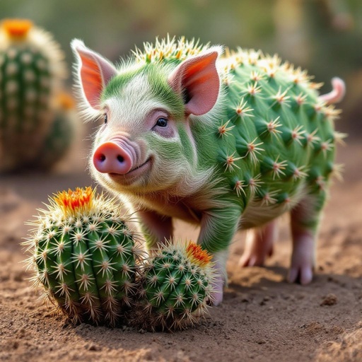 Cactus pig