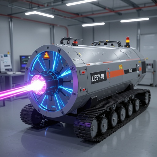 Un carro armato laser al plasma
